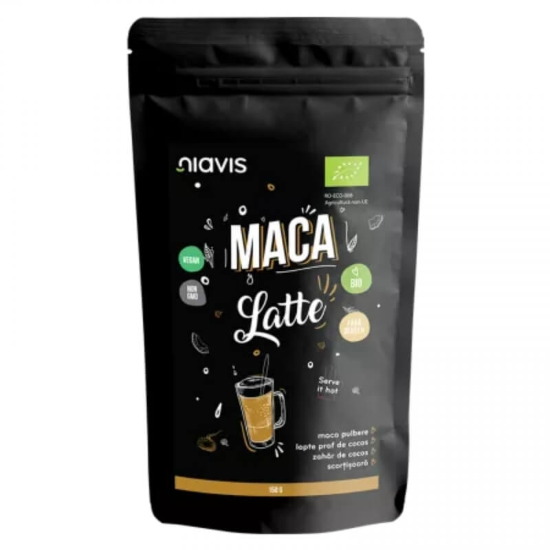 Maca Latte pulbere ecologica, 150 g, Niavis