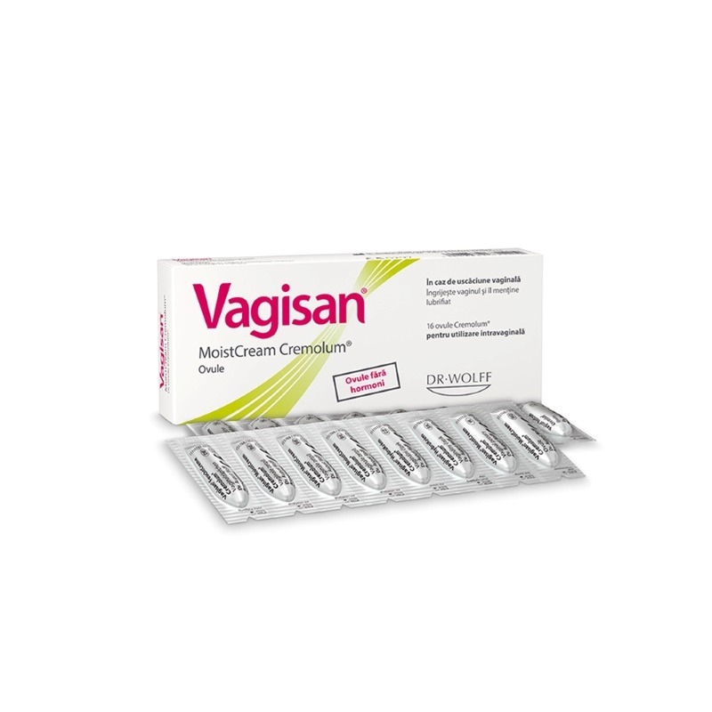 Moistcream Cremolum, 16 ovule, Vagisan 