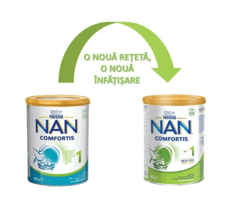 Nan 1 Comfortis lapte de inceput pentru sugari, 800g, Nestle