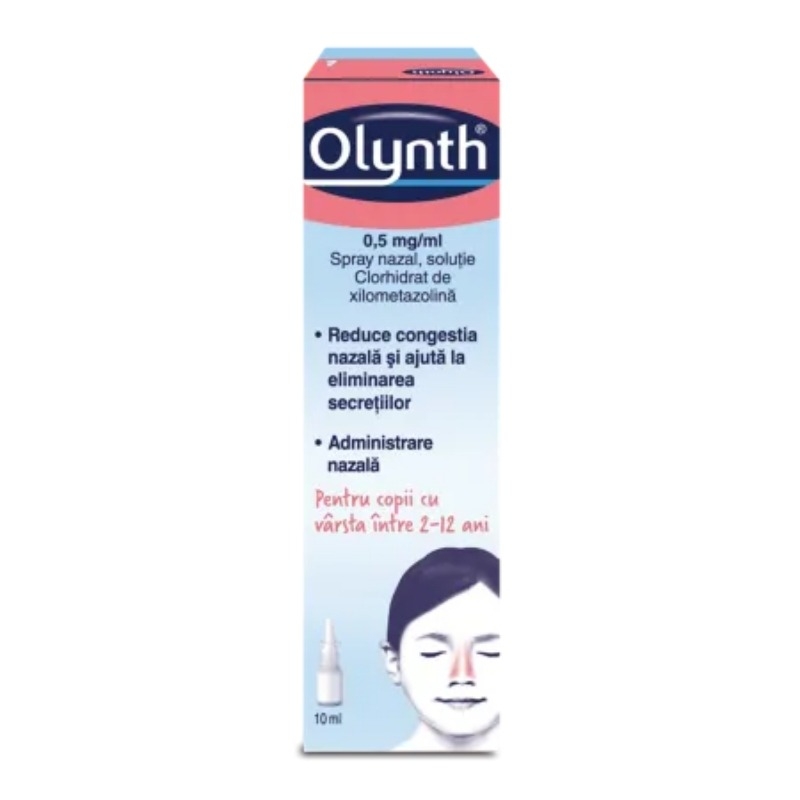 Olynth spray nazal pentru copii, 0.5 mg, 10 ml, Johnson & Johnson