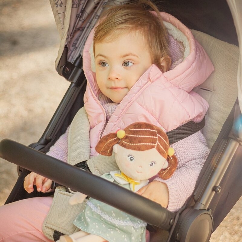 Papusa, Petite&Mars, Hannah, Din plus, 35 cm, 0 luni+, Multicolor