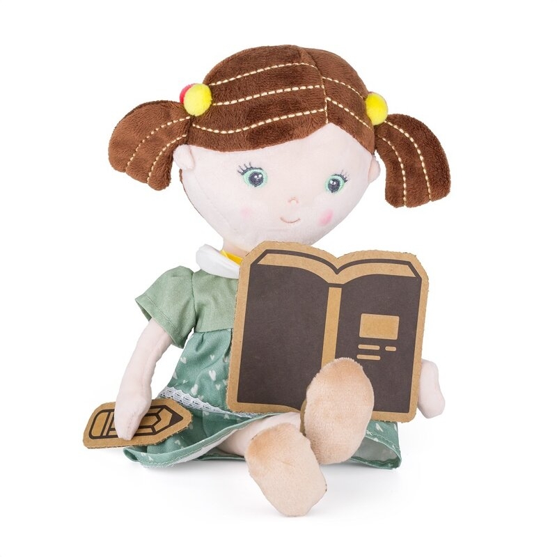 Papusa, Petite&Mars, Hannah, Din plus, 35 cm, 0 luni+, Multicolor