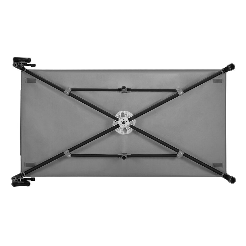 Patut pliant, Lionelo, Jasmin Easy Fold, Pana la 15 kg, Usor de pliat, Cu doua nivele, Cu saltea ergonomica T25, Cu intrare laterala cu fermoar, 2 roti cu frana, 120 x 60 cm, Conform cu EN 716, 0-36 luni, Gri