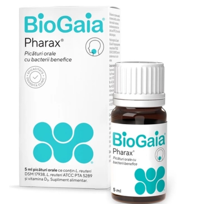 Picaturi orale probiotic Pharax D3 BioGaia, 5 ml, Ewopharma