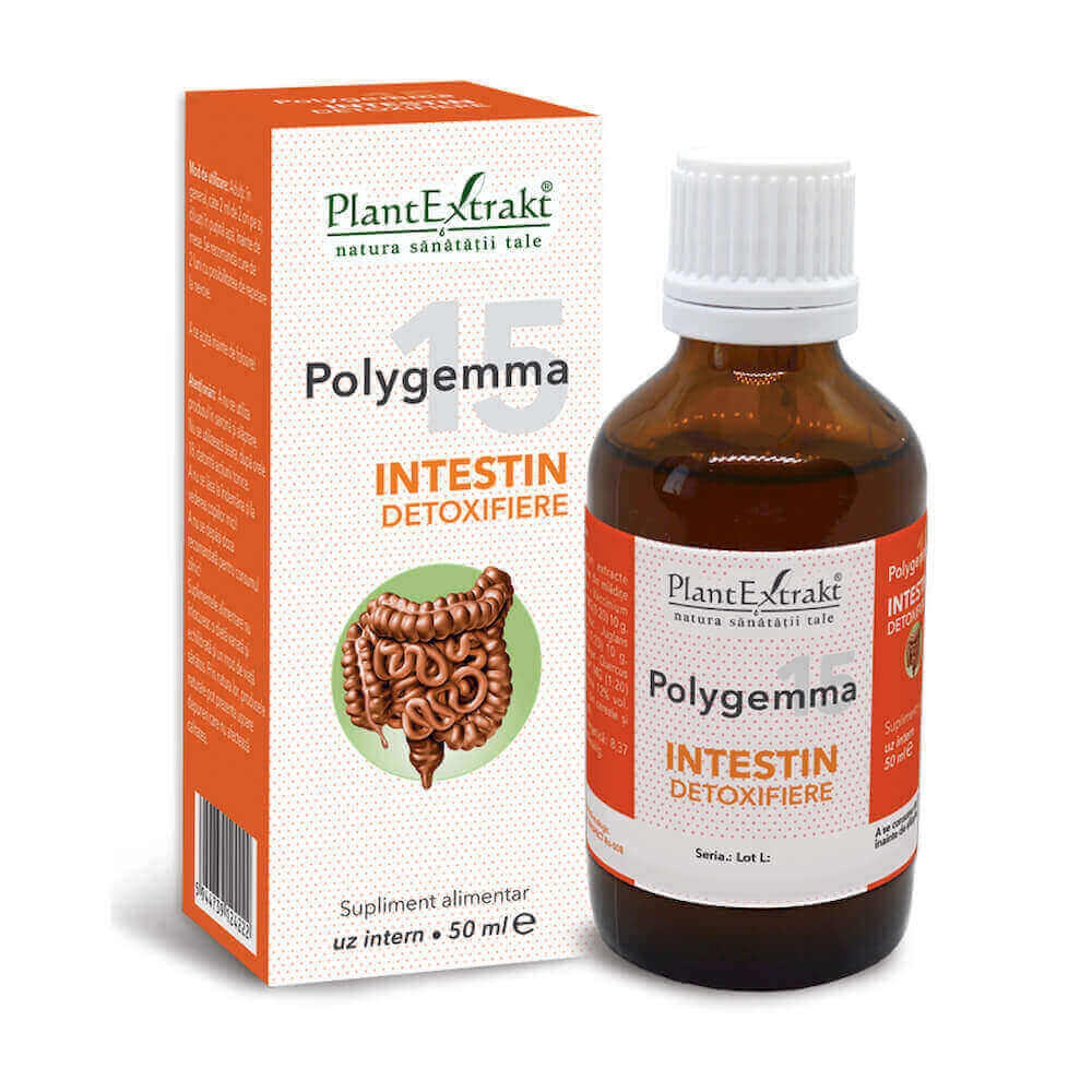 Plantextrakt - Polygemma Nr.15 (Intestin detoxifiere) 50ml