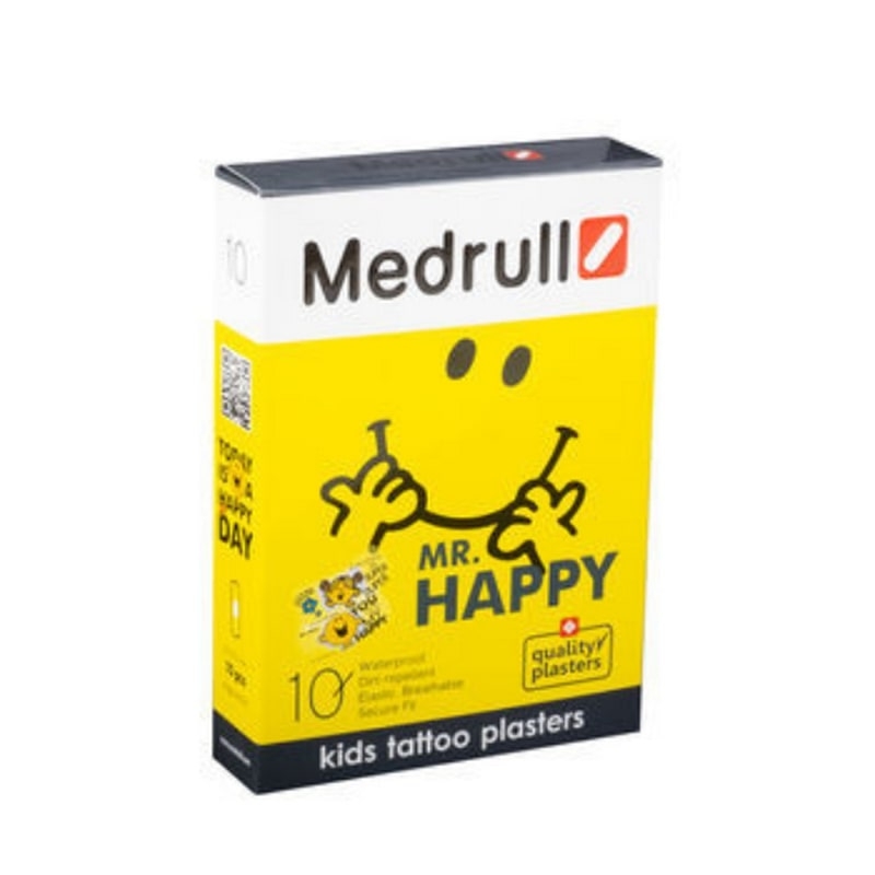 Plasturi impermeabili pentru copii Mr. Happy, 10 bucati, Medrull