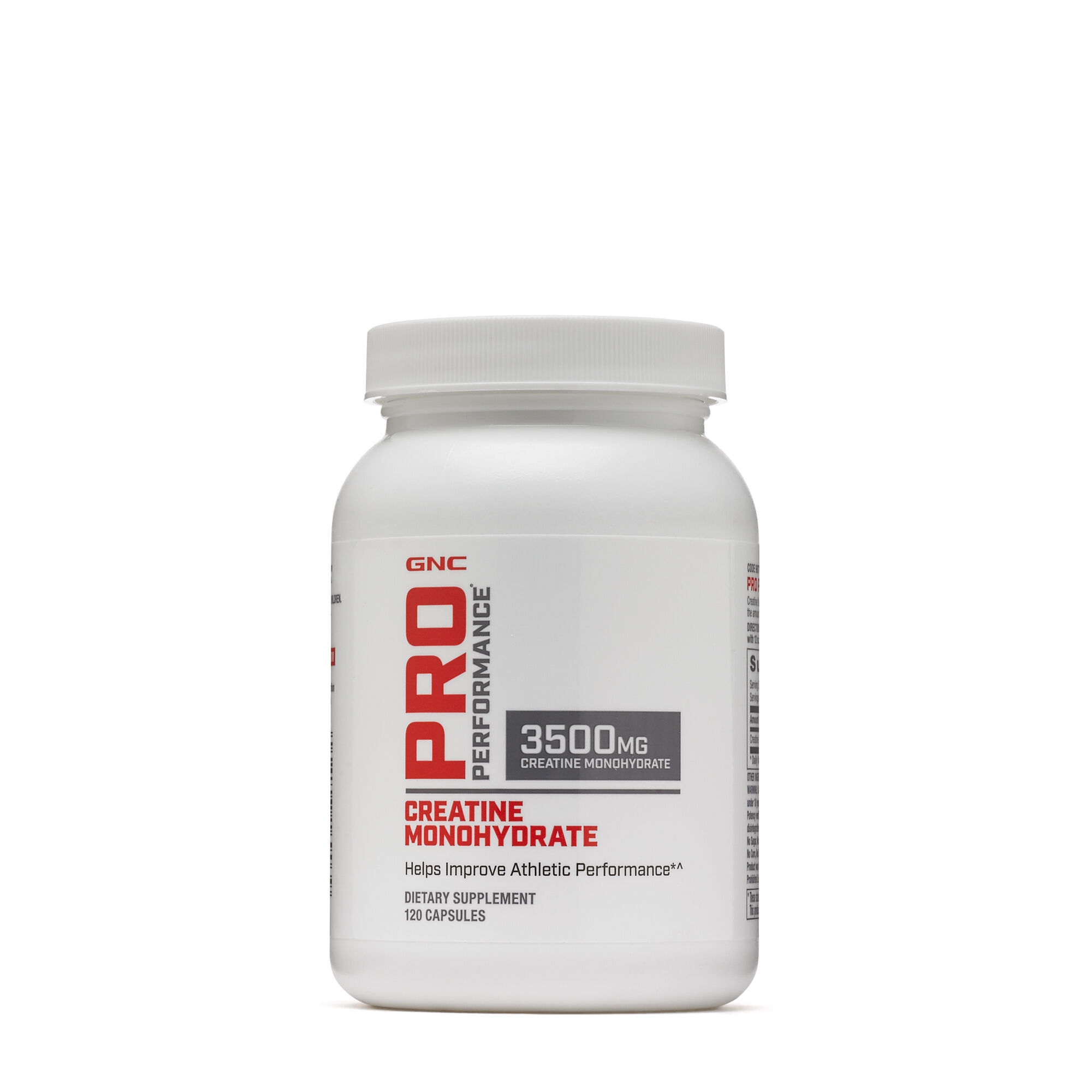 Creatina monohidrata 3500 mg Pro Performance, 120 capsule, GNC