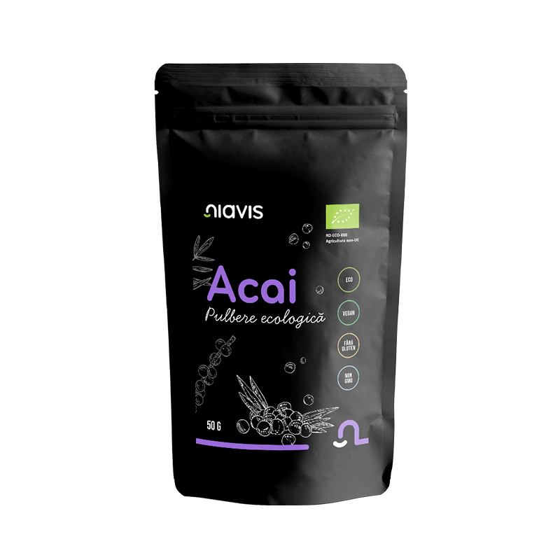 Acai pulbere ecologica, 50 g, Niavis