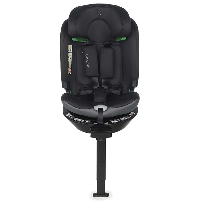 Scaun auto, Be Cool, Wagon I-Size, Rotire 360 grade, 40 - 150 cm, 0 - 36 kg, Cu Isofix si picior stabilizator, Cu protectie laterala de siguranta, Conform cu standardul european de securitate ECE R129, Carbon