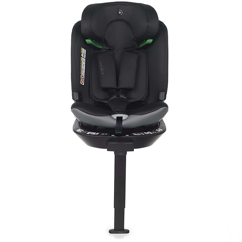 Scaun auto, Be Cool, Wagon I-Size, Rotire 360 grade, 40 - 150 cm, 0 - 36 kg, Cu Isofix si picior stabilizator, Cu protectie laterala de siguranta, Conform cu standardul european de securitate ECE R129, Carbon