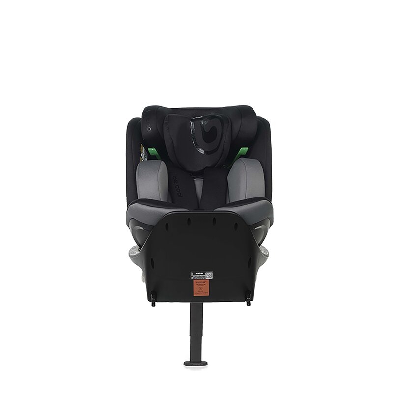Scaun auto, Be Cool, Wagon I-Size, Rotire 360 grade, 40 - 150 cm, 0 - 36 kg, Cu Isofix si picior stabilizator, Cu protectie laterala de siguranta, Conform cu standardul european de securitate ECE R129, Carbon