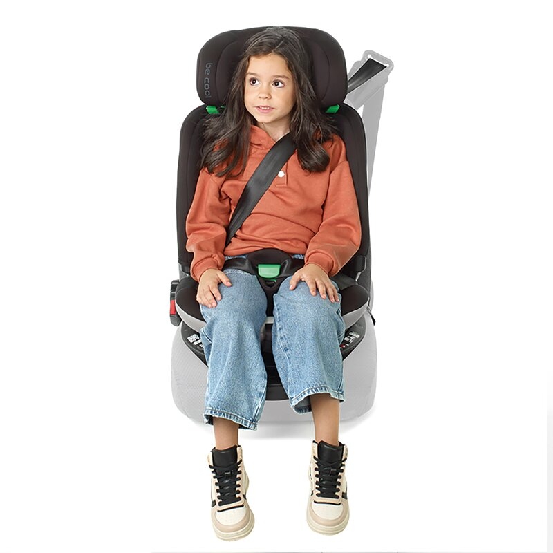 Scaun auto, Be Cool, Wagon I-Size, Rotire 360 grade, 40 - 150 cm, 0 - 36 kg, Cu Isofix si picior stabilizator, Cu protectie laterala de siguranta, Conform cu standardul european de securitate ECE R129, Carbon