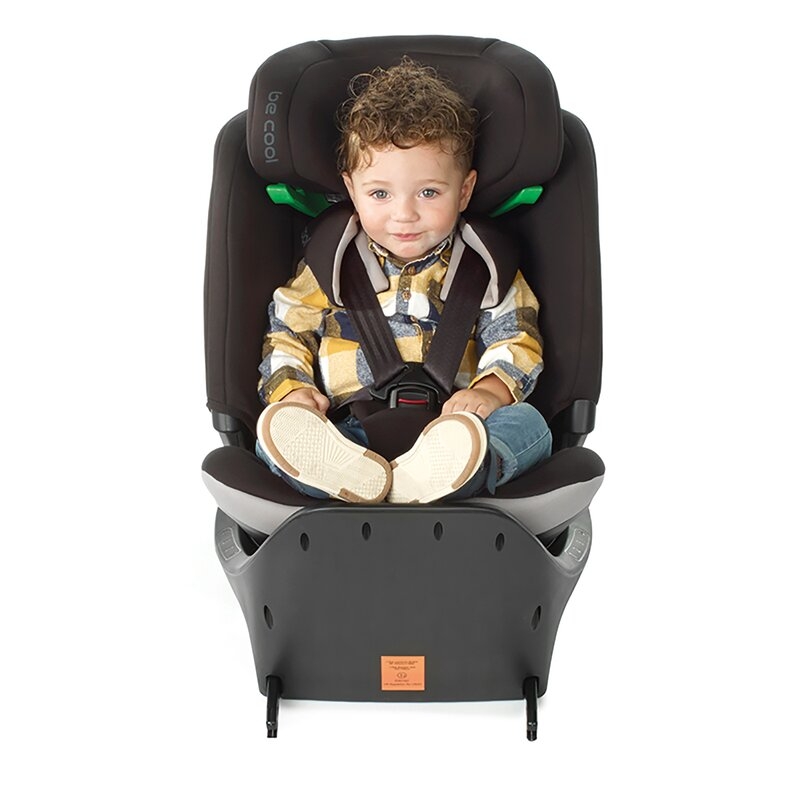Scaun auto, Be Cool, Wagon I-Size, Rotire 360 grade, 40 - 150 cm, 0 - 36 kg, Cu Isofix si picior stabilizator, Cu protectie laterala de siguranta, Conform cu standardul european de securitate ECE R129, Carbon