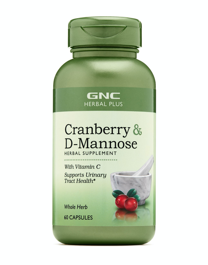 GNC - Herbal Plus merisor & D-manoza cu vitamina C 60caps