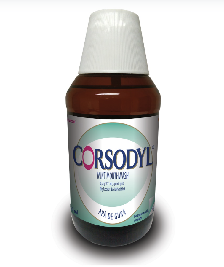 Corsodyl® mint mouthwash 0,2 g/100 ml, apa de gura x 300 ml