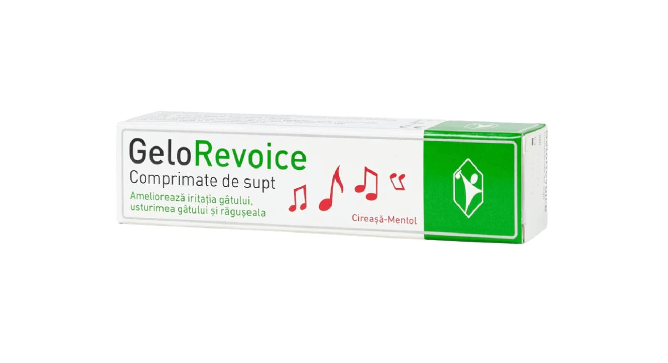 GeloRevoice cirese si mentol 20 comprimate de supt