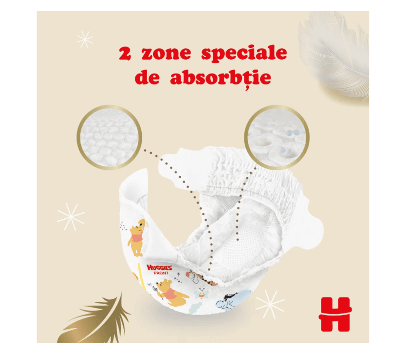 Scutece Extra Care, Nr. 1, 2-5 kg, 84 buc, Huggies