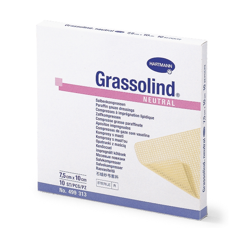 Grassolind - Neutral 10 x 20 cm pansament cu unguent neutru 30buc