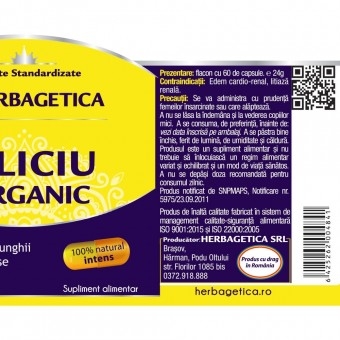 Siliciu Organic, 60 capsule, Herbagetica