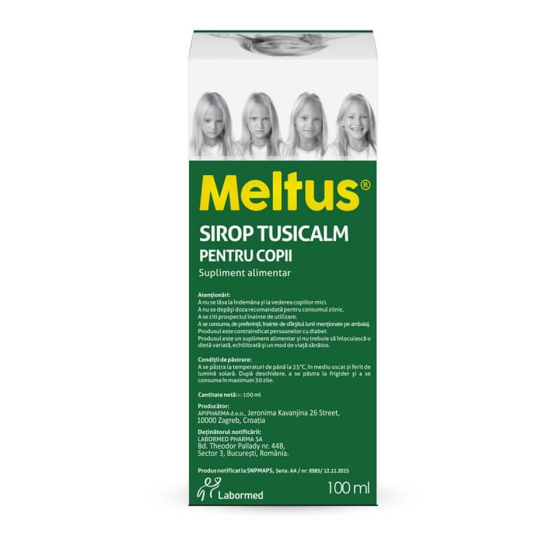 Sirop Tusicalm pentru copii Meltus, 100 ml, Labormed