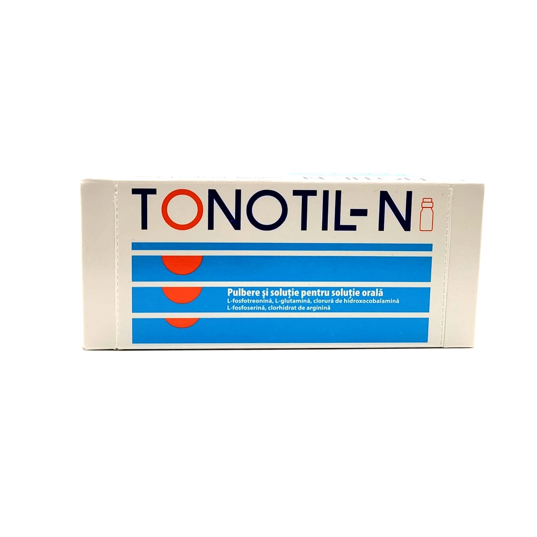 Tonotil N pulbere si solutie pentru solutie orala x 10 flacoane buvabile