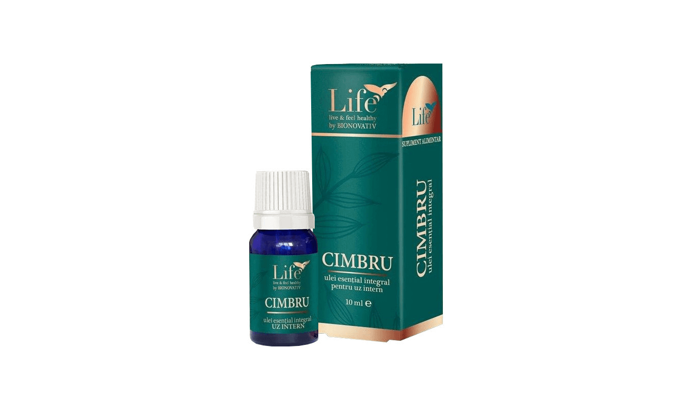 Ulei esential integral de cimbru Life, 10 ml, Bionovativ