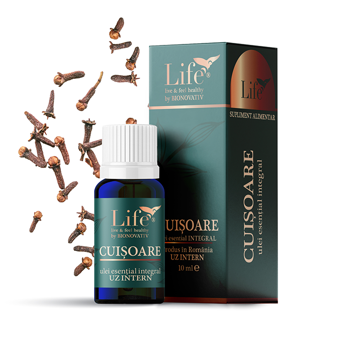 Life Esential Ulei esential integral de cuisoare Life, 10 ml, Bionovativ