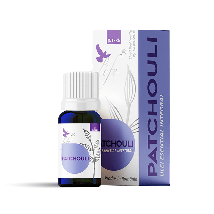 Ulei esential integral de patchouli Life, 10 ml, Bionovativ