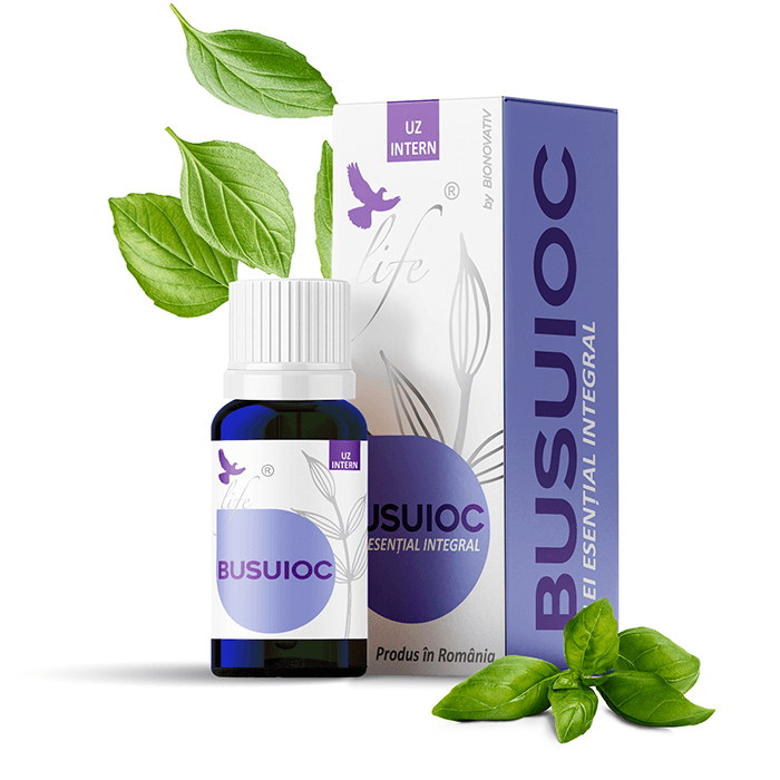 Ulei esential integral de busuioc Life, 10 ml, Bionovativ