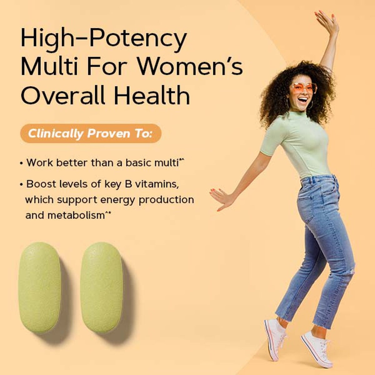 Complex de multivitamine pentru femei Women`s, 90 tablete, GNC
