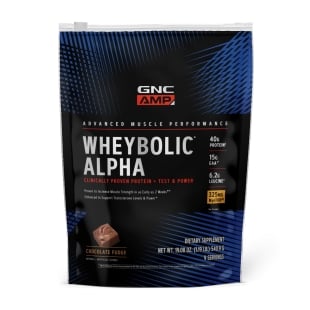 Proteina din zer cu aroma de ciocolata Amp Wheybolic Alpha, 540.9 g, GNC