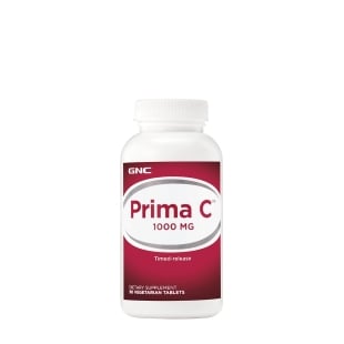 Vitamina C liposolubila si hidrosolubila cu bioflavonoide si eliberare prelungita 1000 mg Prima C, 90 tablete, GNC
