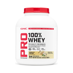 Proteina din zer cu aroma de vanilie Pro Performance, 1969 g, GNC