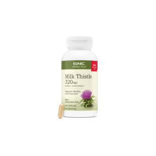 Milk Thistle 320 mg Herbal Plus, 100 capsule, GNC