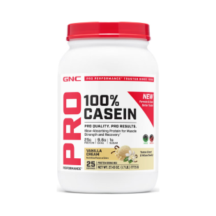 Cazeina testata antidoping cu aroma de vanilie Pro Performance, 777.5 g, GNC