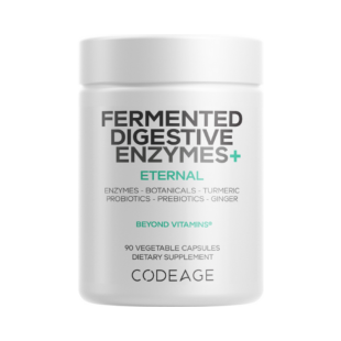 Enzime digestive cu probiotice si prebiotice pentru sustinerea digestiei CodeAge, 90 capsule, GNC