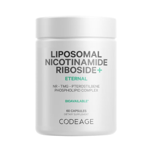 NR+ Nicotinamida lipozomala ribozida + TMG si pterostilben CodeAge, 60 capsule, GNC