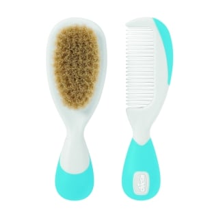 Chicco Set pieptan si perie bleu