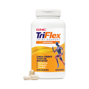 Glucozamina, MSM si condroitina pentru articulatii sanatoase TriFlex, 240 tablete, GNC