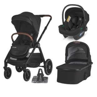 Sistem modular 3in1 Coccolle Aspen Jet Black + Scoica auto iSize Coccolle Knox Black