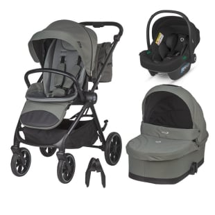 Carucior modular 2in1 Coccolle Serry Moss green+ Scoica auto iSize Coccolle Knox Black