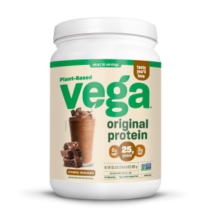 Pudra proteica vegetala cu aroma naturala de ciocolata Vega Original, 920 g, GNC
