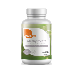 Forma stabila si activa de acid folic metilfolat Zahler, 60 capsule, GNC