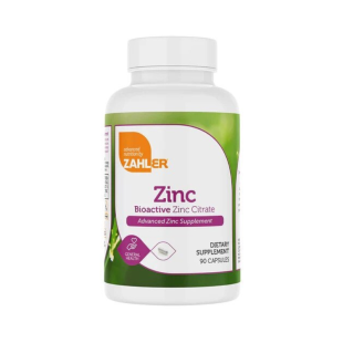 Zinc citrat bioactiv Zahler, 90 tablete, GNC