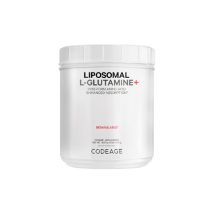 L-Glutamina lipozomala pentru sustinerea sanatatii musculare si digestive CodeAge, 472.5 g, GNC