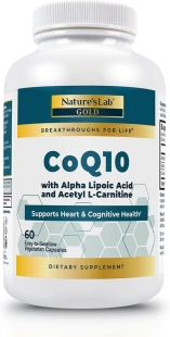 Formula complexa pentru sustinerea sanatatii cardiovasculare, functiei cognitive si productiei naturale de energie Nature's Lab, 60 capsule, GNC