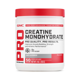 Creatina monohidrata fara aroma pentru sustinerea musculaturii si a functiei cognitive Pro Performance, 255 g GNC