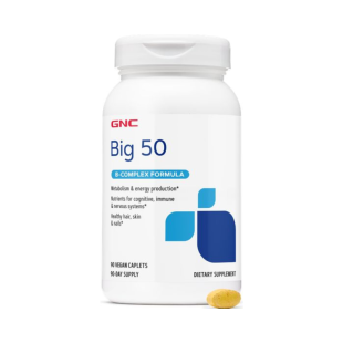 Formula Big 50 complex de vitamine B, 90 tablete, GNC