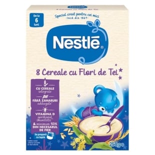 8 Cereale cu Flori de Tei Somn Usor, +6 luni, 250 g, Nestle