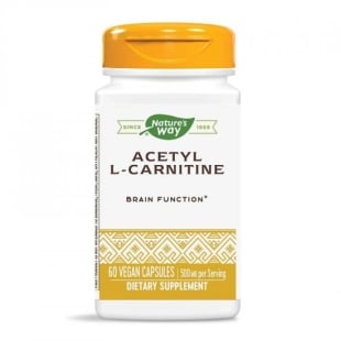 Acetyl L-Carnitine Natures Way, 500 mg, 60 capsule, Secom